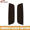 2pcs Front Side Lights Lamp Cover Trim Bezels For Ford Bronco 2021+ Smoked Black
