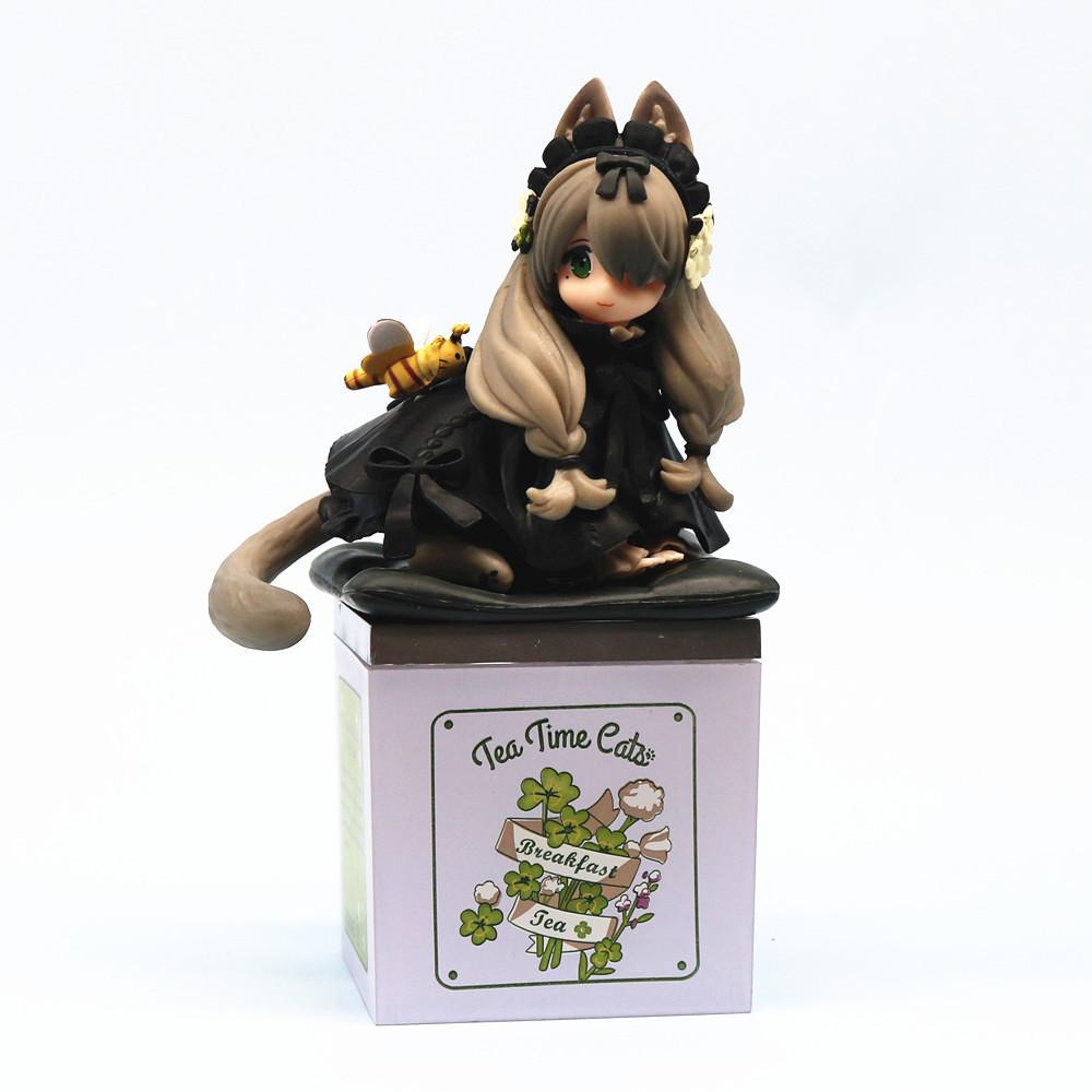 Ribose Star Shadow Master Afternoon Tea Cat Tea Can Cat Raccoon Flower Cat Model Figure