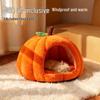Pumpkin Nest Pet Bed: Cozy Winter Blanket for Cats, Dogs, Rabbits & Guinea Pigs