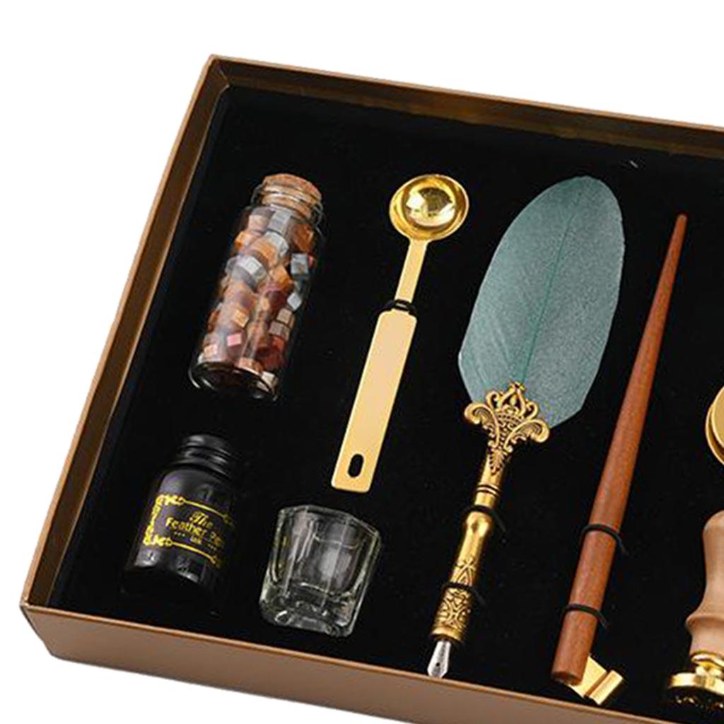 Feather Pen Set, Includes The Nibs and Kit, Suitable for use by All Ages, from Beginner to
