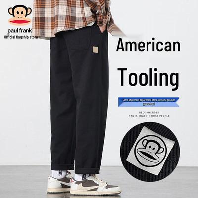 Men's Loose Straight Fit Cotton Cargo Pants