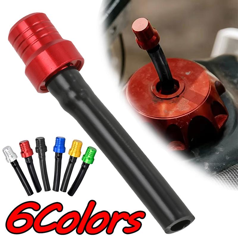 Motorcycle Gas Fuel Cap Single Way Valves Vent Breather Hoses Tubes Universal Motocross ATV Tanks Bike Fuel Tank Breather Pipe