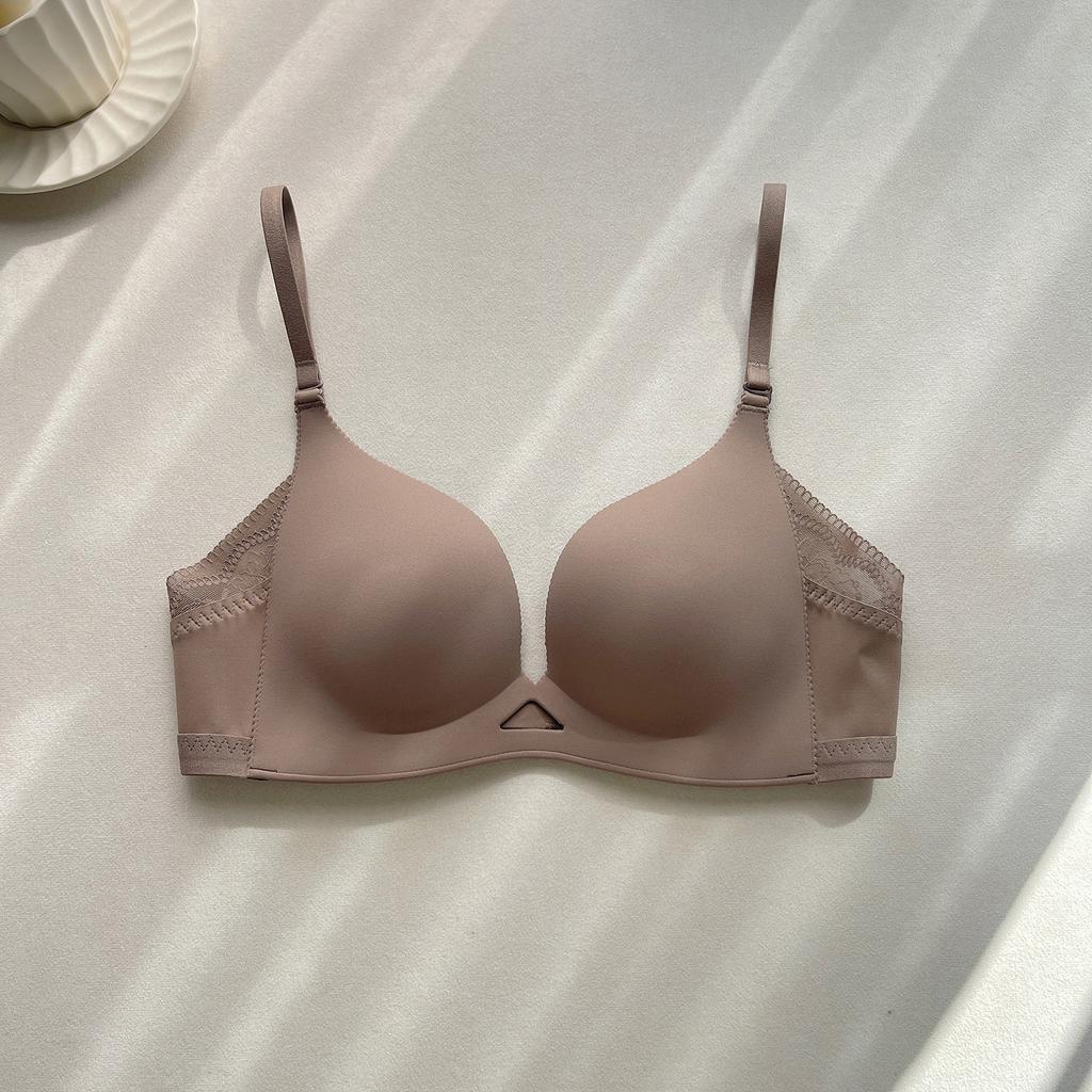 Thin, Non-sultry, Seamless U-shaped Beautiful Back, Backless, Small Breasts, Gathered Underwear, Women's No Steel Ring, Seamless Row of Buckle Bras