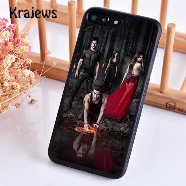 

Krajews The Vampire Diaries Printed Phone Case Cover For iPhone 17 Air 16 15 14 plus 11 12 13 pro max coque Fundas iPhone 13