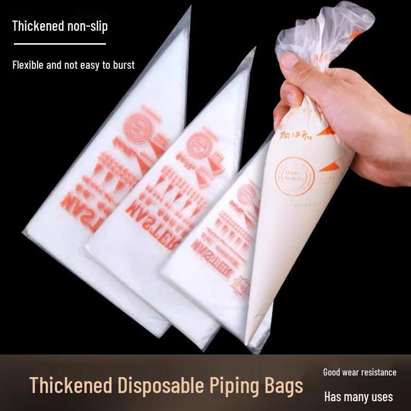 Thickened Reusable & Disposable Food-Grade Piping Bag for Baking: Large & Small Sizes