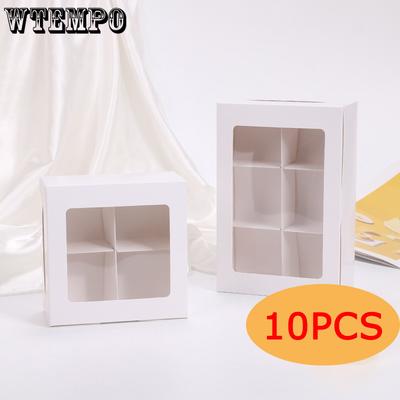 WTEMPO Boîtes Cadeaux en Papier Multi-compartiments avec Fenêtre Transparente Boîtes d'Emballage pour Bijoux, Mini Savons, Petits Cadeaux Parfaites pour Anniversaire, Mariage et Autres Festivals !