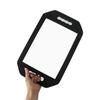 Professional Handheld Mirror Sponge Salon Barbers Glass Mirror Foam Frame Shockproof Makeup Mirror