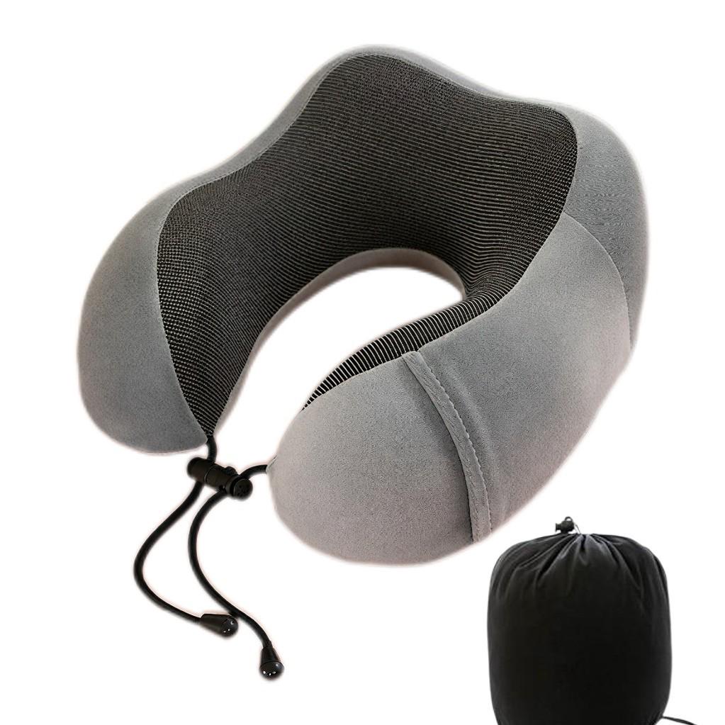 Memory Foam U-Shaped Neck Pillow for Travel & Airplane