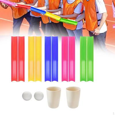 Group Challenge Game Featuring Golf Balls, Ideal for Outdoor Fun with Children and Teens
