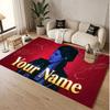 Custom Name Crystal Velvet Rug,Lana Del Rey Comfortable Anti Slip Floor Mat For Room Decoration