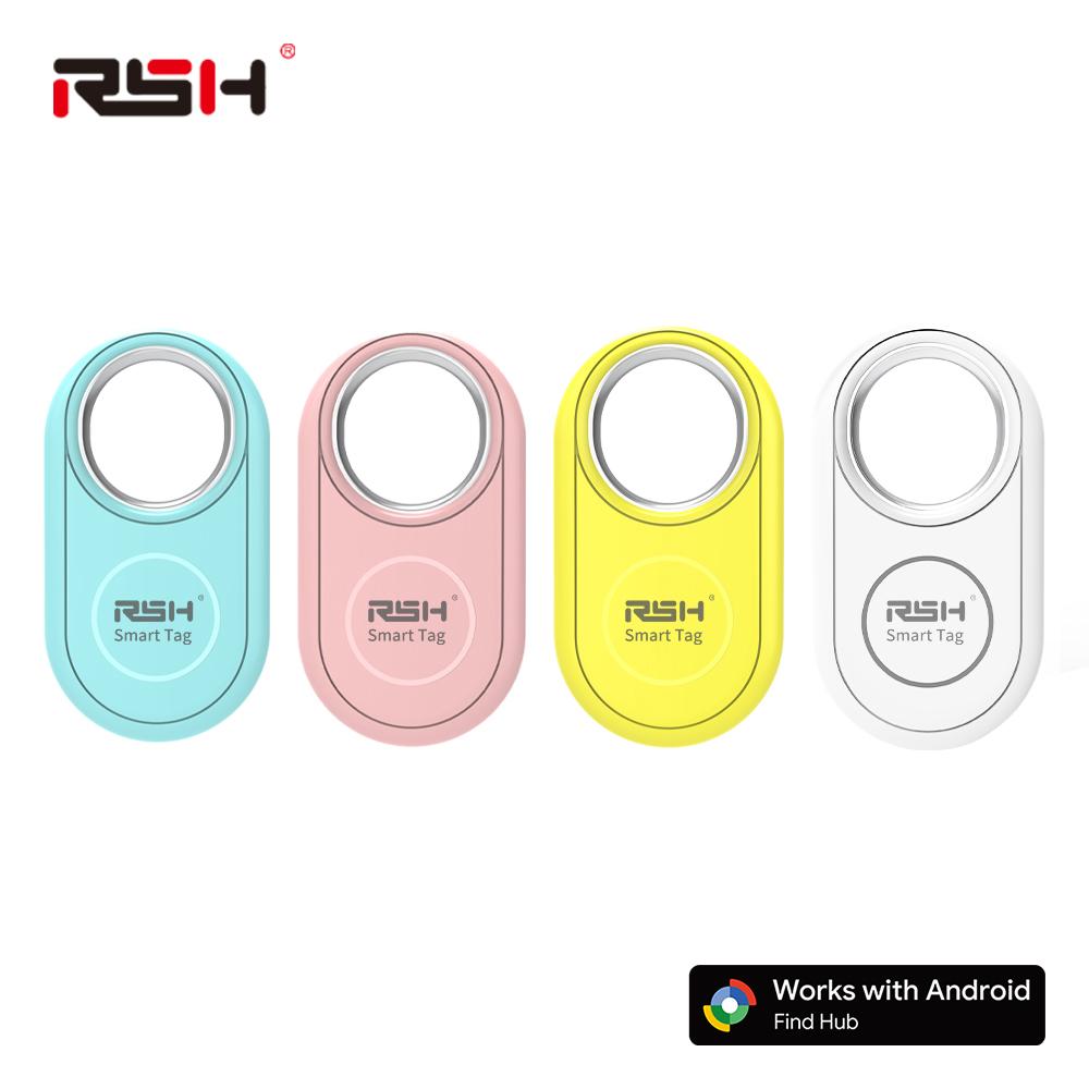 RSH 4PCS Security Trackers for Samsung Finder Work with Android Google's Find Hub Wallet Car Anti-loss Tag Alerts Fast Locator