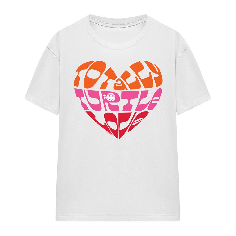 Teenage Mutant Ninja Turtles Womens/Ladies Valentine´S Totally Turtle Love T-Shirt