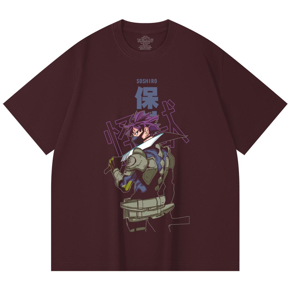

230 Gsm 100% Cotton Kaiju No 8 V12 Soshiro Print Unisex Heavy Cotton T Shirt 2XL