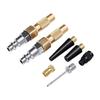 2pcs Heavy Duty Air Chuck with Quick Connector Twist On 1 4in Brass Tire Air Chuck for Tire Inflator Gauge Compressor