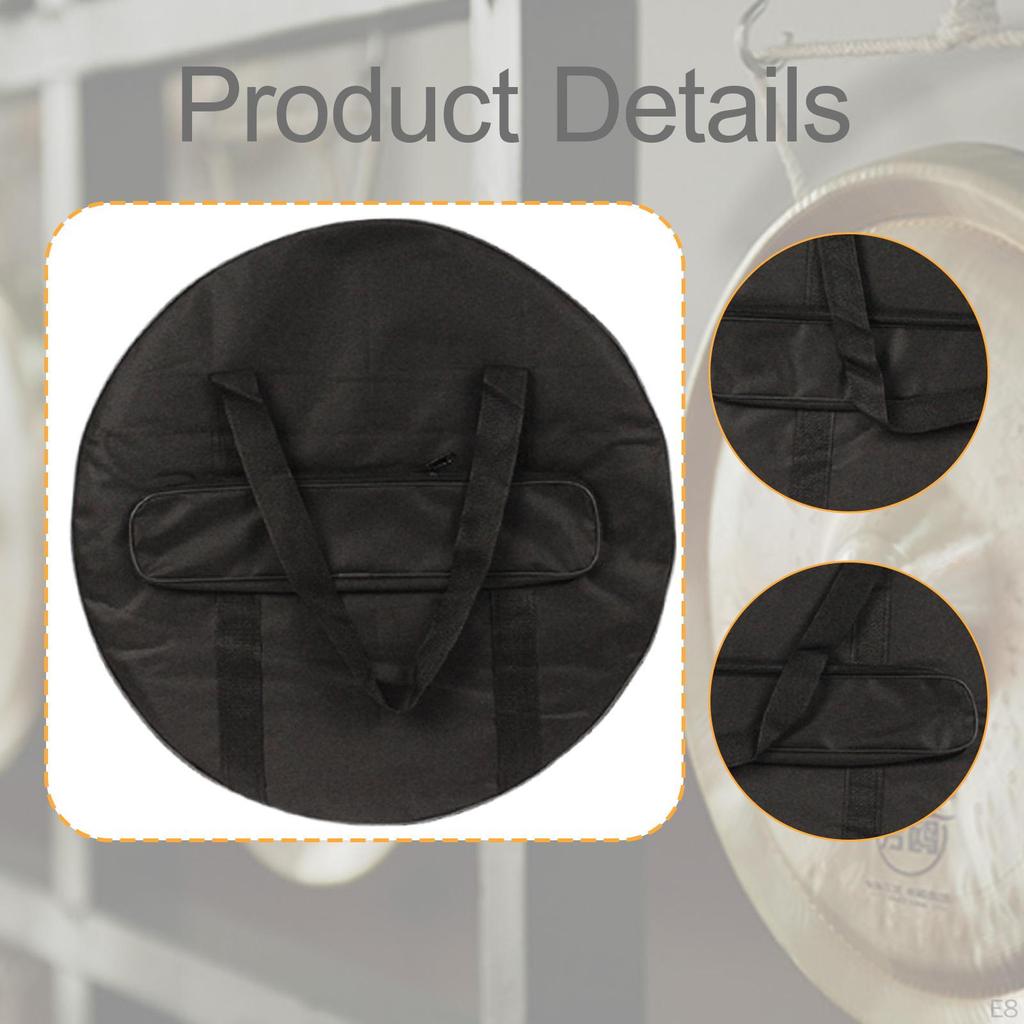 Cymbal Bag Carry Case Side Pocket Storage Gong for Stage Show Concert Live