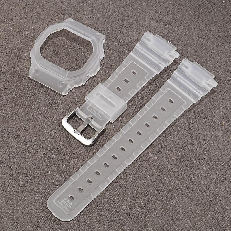 Rubber Resin Strap Case for Casio G-Shock DW-5600 GW-M5610 GW-B5600 G-5600 Men Women Replacement Bracelet Watch Accessories Band