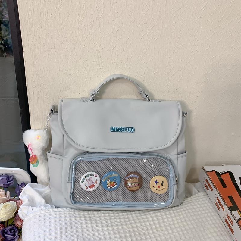 Сумка на плечо в студенческом стиле — фото 9