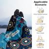 Sea Turtles Customize Text Blanket Multi-purpose Personalized Blanket Warmthful Decor Versatile for Bed Picnics Home Decor Office Chair