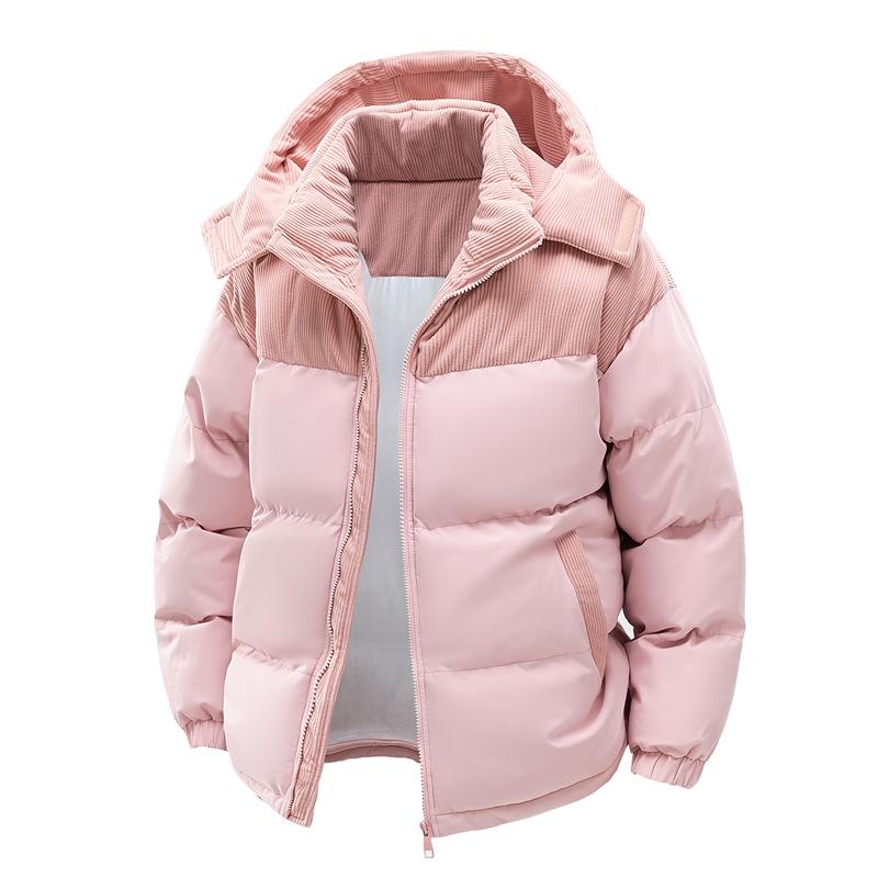 Hoodies for Men and Women Winter Windproof Plus Velvet Thickened Coat Couple Thickened High-quality Cotton-padded Coat