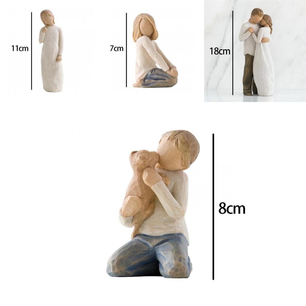 Premium American Family Statue Figurine Creative Wedding Gift Home Office Decor