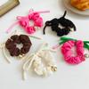 Pink Bow Headband Girl Sweet and Cute Versatile Large Intestine Hair Band Super Fairy Temperament Fairy Head Wholesale