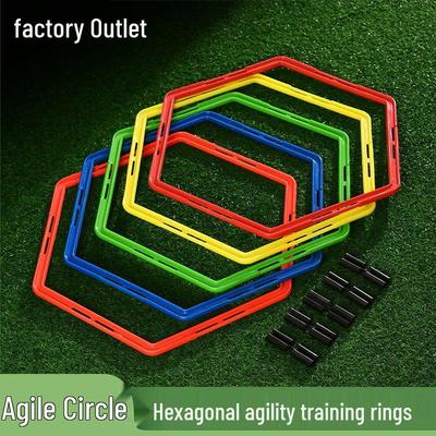 Hexagonal Agility Ring: Multi-functional Training Aid for Kids' Fitness and Sports