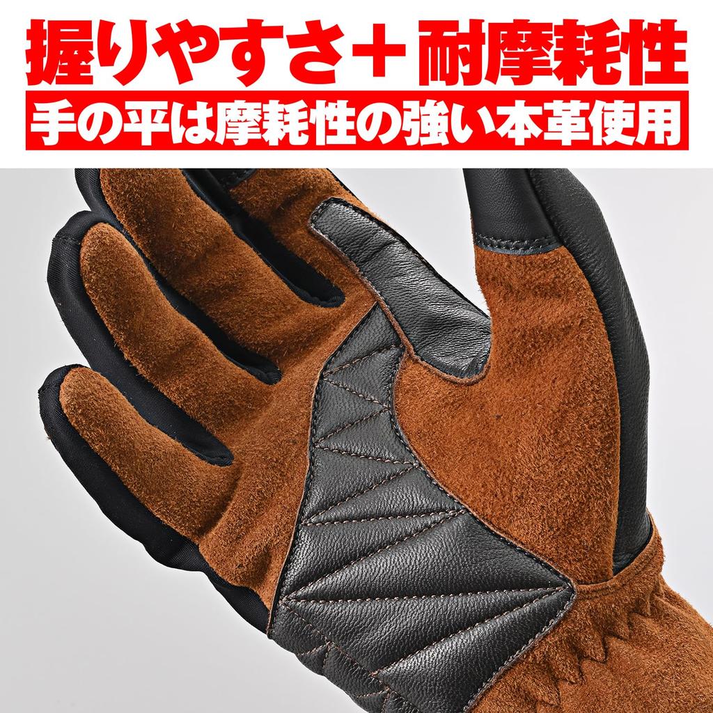 Daytona Motorcycle Mesh and Leather Smartphone Cafe Mesh Size 63769 Gloves, Summer, (Goat Leather), Compatible, Gloves, HBG-065, Brown, M,