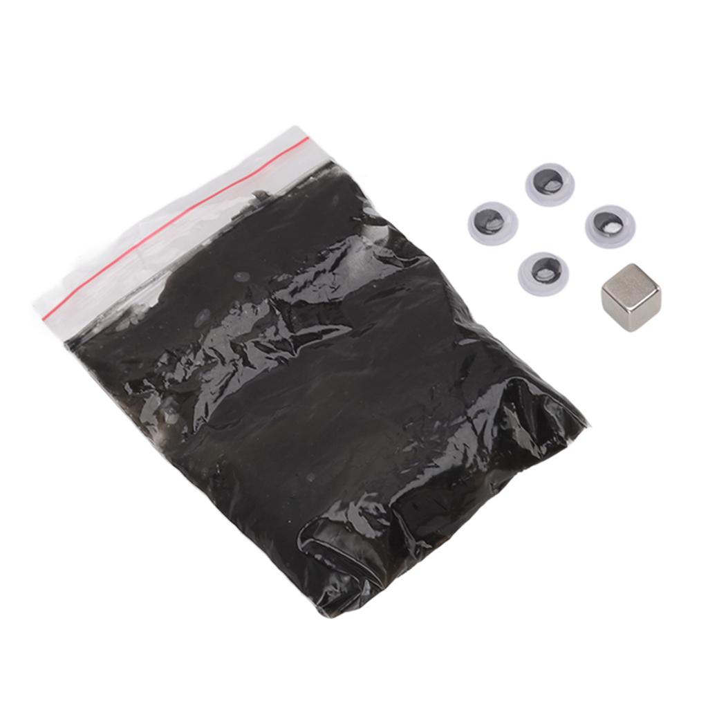 Magnetic Putty High Stretch Safe Resin Magnetic Bouncing Mud Stress Relief Toys with Magnet Black