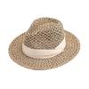 Straw Hat French Retro Salted Seaweed Woven Cone Top Top Top Top Hat Men's and Women's Summer Sunshade Vacation Beach Jazz Hat