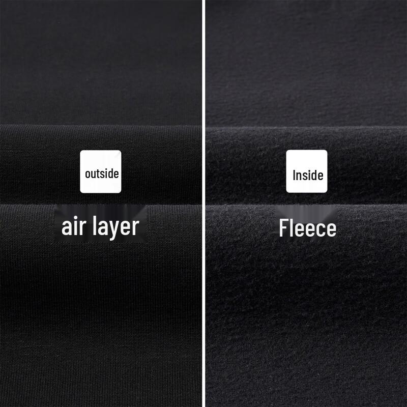 GIOVANNI VALENTINO Men's Fleece Lined Stand Collar Half-Zip Pullover