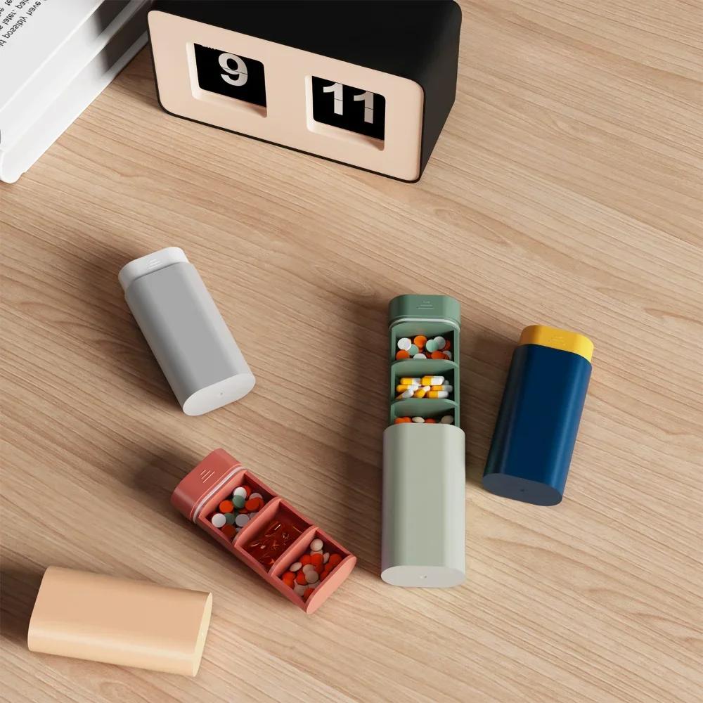New Mini Hot Portable 3 Grids Travel Small Pill Organizer Box Cases Container Storage Tablets Vitamin Pills Medicine Fish Oils