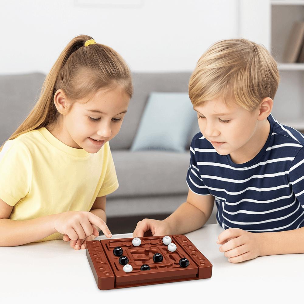 Intelligent Black White Chess Interactive Touch Flip Strategy Board Game Party Game