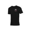 Graphic Box Logo Print Round Neck Short Sleeve T-Shirt Men Tops Black 598625-01
