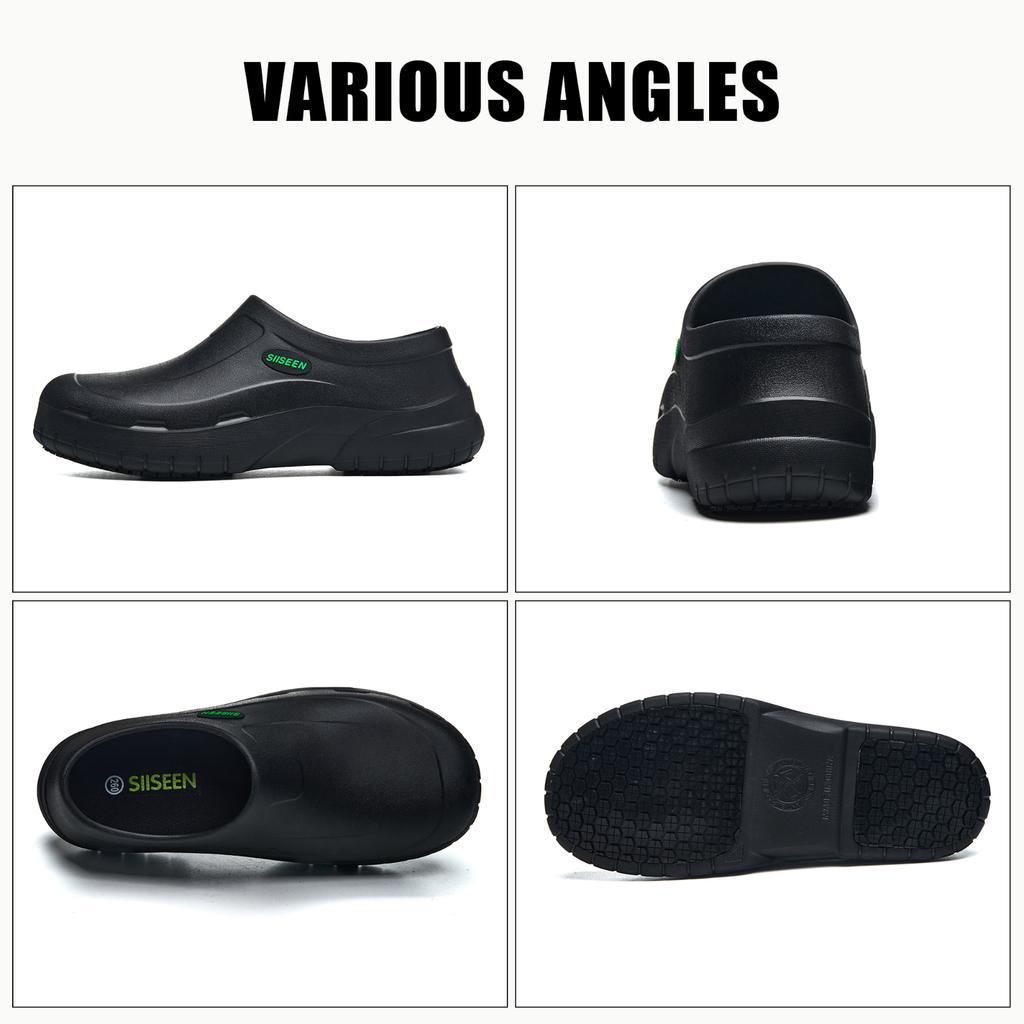Scarpe da lavoro da uomo Scarpe da cuoco Impermeabili da cucina Stivali da lavoro da cucina Stivali da pioggia antiscivolo alla caviglia Calzature di sicurezza per ristorante dell'hotel da uomo