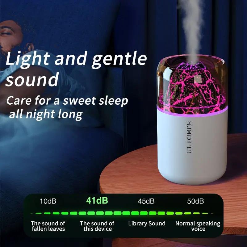 180ML Car Mini Air Humidifier Aroma Diffuser Essential Oil Purifier Aromatherapy with Colorful Light for Car Home Bedroom