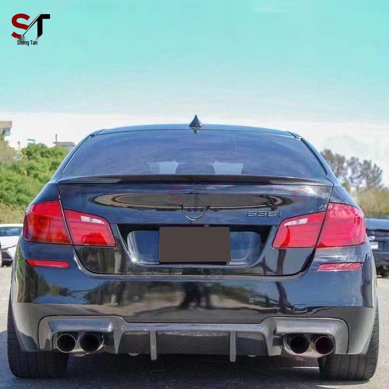 BMW 5 Series F10/F18 V Style Carbon Fiber Rear Diffuser Tail Lip Body Kit