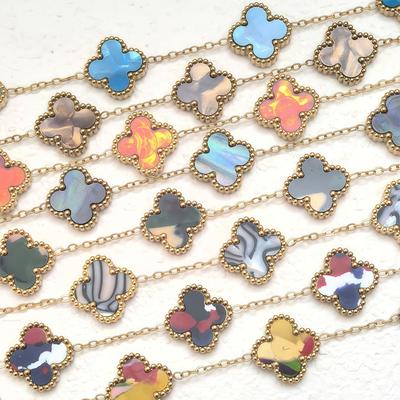 Stainless Steel New Color Clover Bracelet