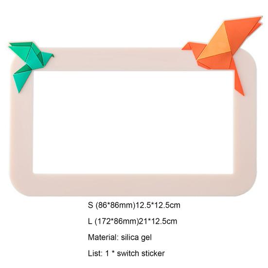 Adhesive Cartoon Switch Sticker Practical Silicone Ornamental Convenient 3D Wall Decal
