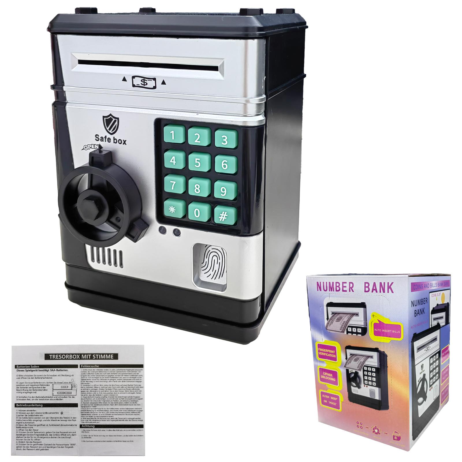 

Электрическая копилка с мультипликационным паролем отпечатков пальцев, денежный ящик, экономящий деньги, автоматический банкомат, сейф, ролевые игры, игрушка для детей, подарок