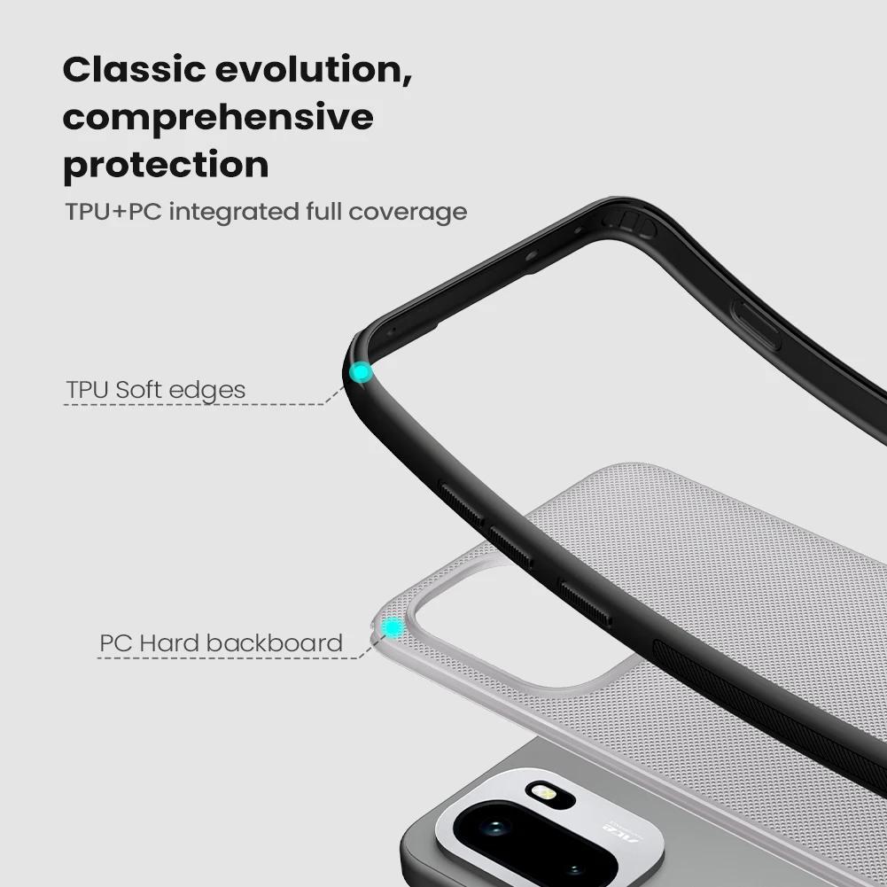 Nillkin For OnePlus 15R Case Super Frosted Shield Pro Hard PC Soft Frame Back Cover Protection For One Plus 15R