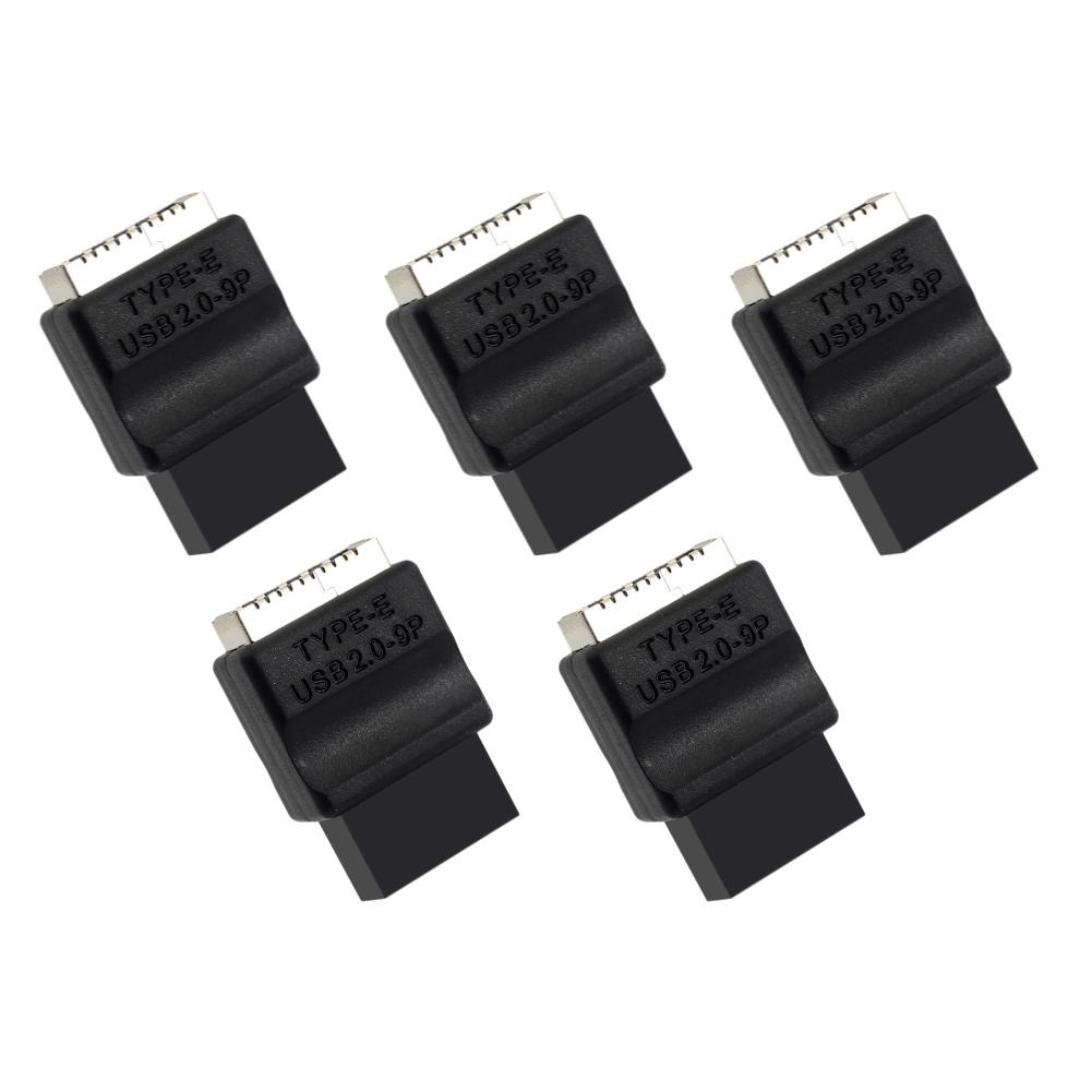 Motherboard Extension Adapter USB2.0 9pin Male To Type-E Female Adapter TYPE-E Interface Header Adapter for Desktop PC