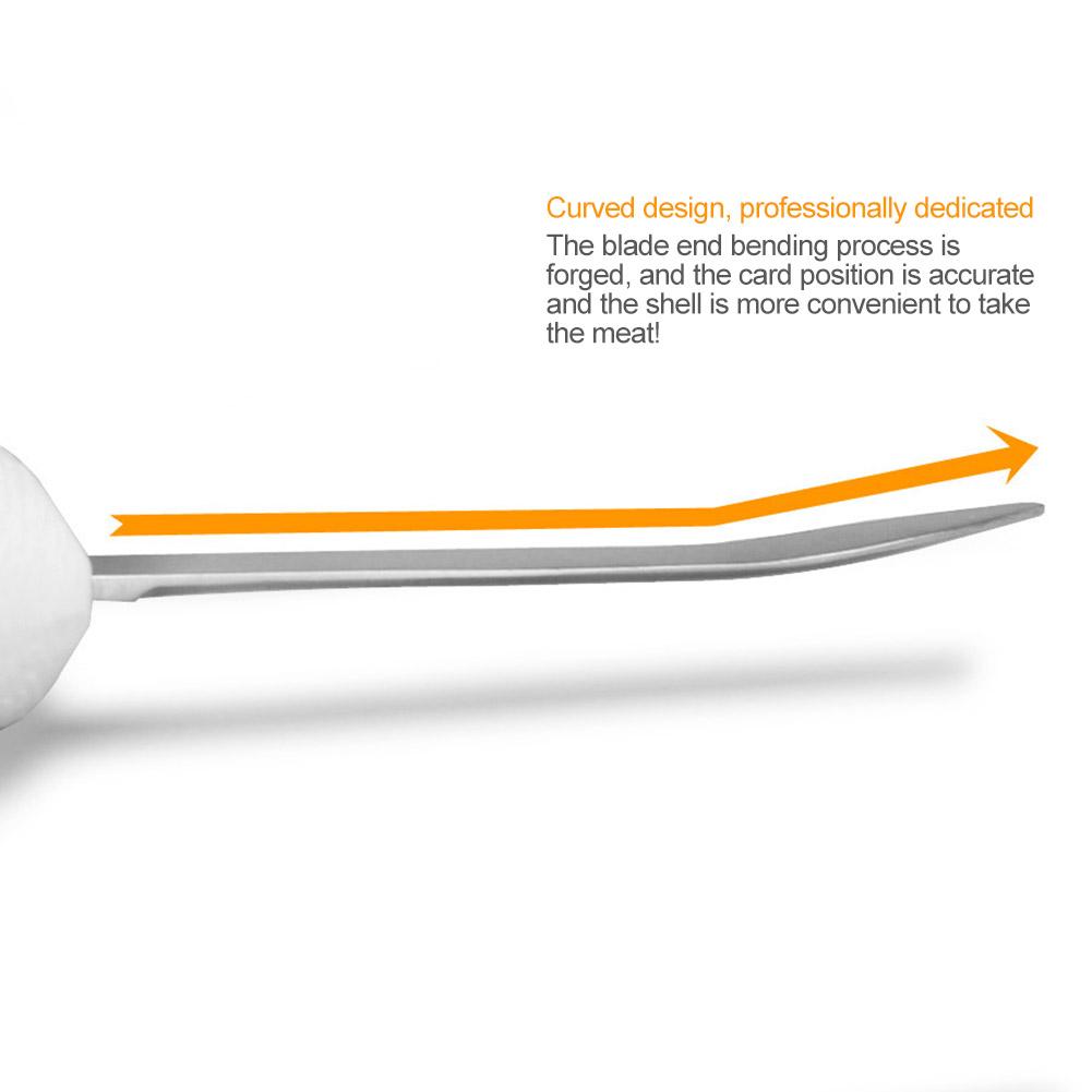 Paslanmaz Çelik İstiridye Açacağı Kaymaz Saplı Deniz Ürünleri Mutfak Aleti
