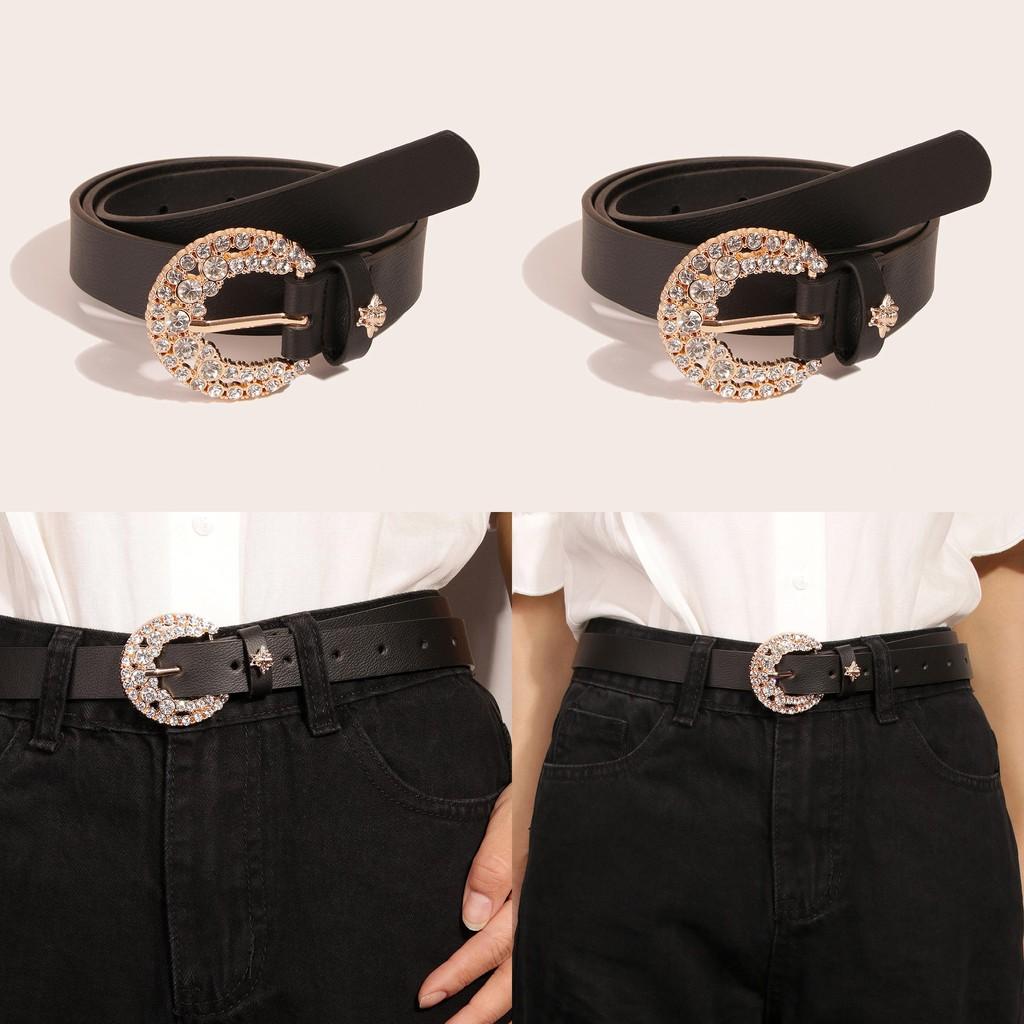 Honeybee Embellished Faux Leather Belt With Alloy Buckle For Womens Casual Wear