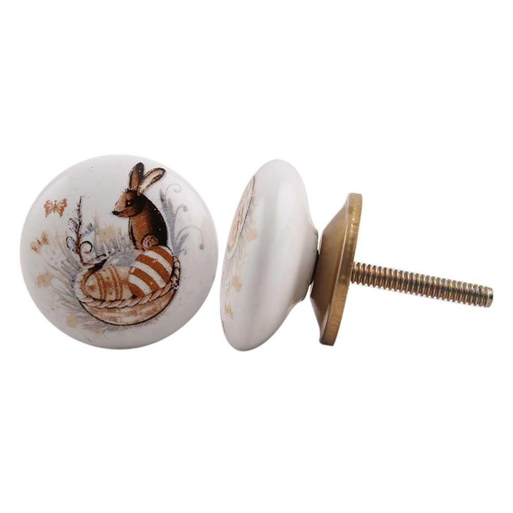 

Набор из 2 разноцветных плоских керамических ручек-белок для кухонной мебельной фурнитуры, декоративные дверные ручки для комода, роскошный декор для комнаты