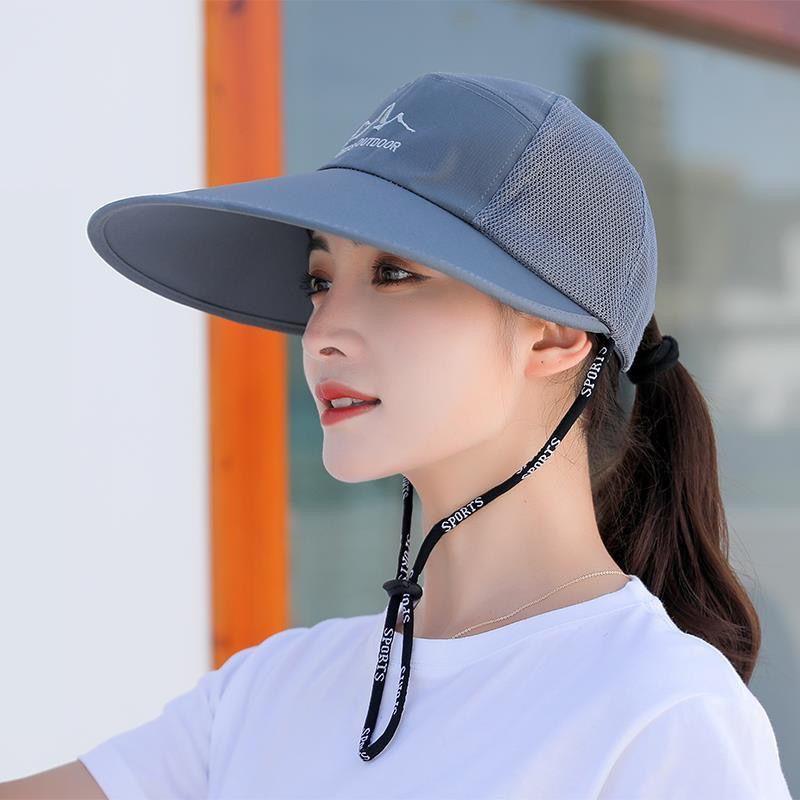 

Quick Drying Extra Long Wide Baseball Caps For Men Women Adjustable Breathable Mesh Snapback Hats Hiking Cap Visor Trucker Hat A3