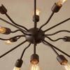 Mid Century Modern Sputnik Chandelier 16 Light Industrial Bronze Ceiling Fixture Home Decor