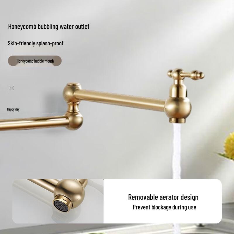 Handun Antique Wall-Mounted Kitchen Faucet