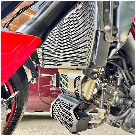 Radiator Grille Guard for Du&Cati Hypermotard 950 SP RVE 2019-2024 Motorcycle Radiator Grille Guard Covers Oil Cooler Cooling Radiator Shield