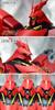 MG Sazabi Metal Vernier Full Set Deluxe Edition 1/100 MSN-04 Ver.Ka (Red) [Used]