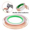 1pcs Length 20M Adhesive Conductive Coppers Foil Tape 3/5/6/8/10/12/15/20/30/50mm Double Sided Conduct Copper Foil Tapes